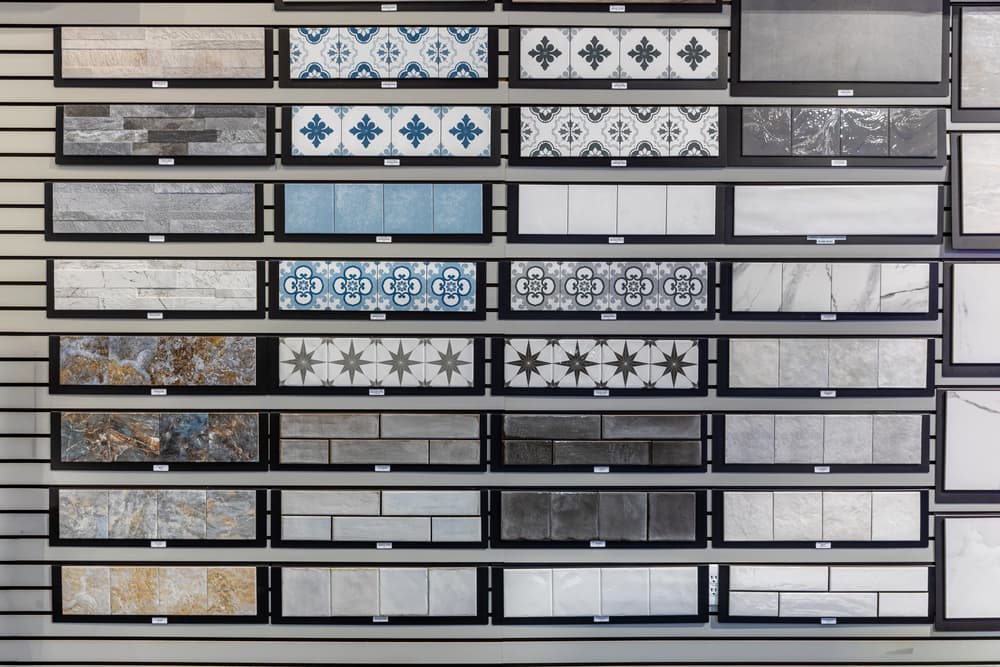 Premium tile installation showcasing stone and tile finishes