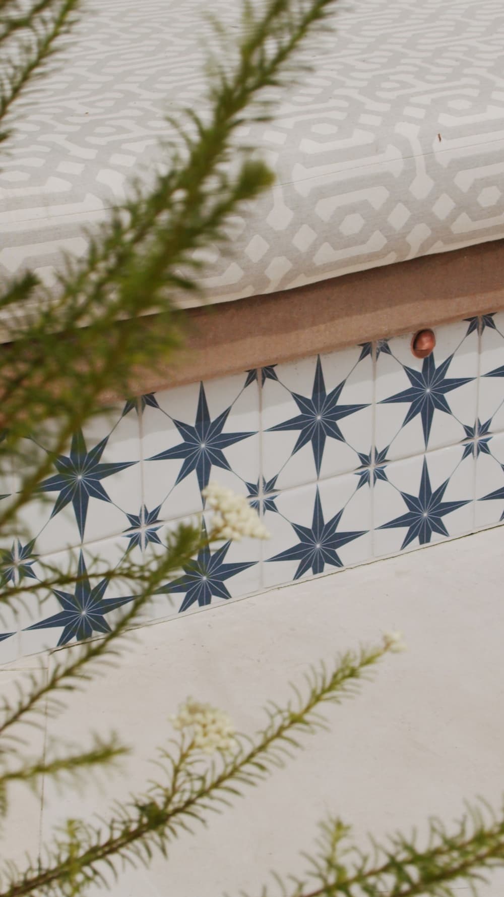 Coordinated tile set showing multiple complementary finishes